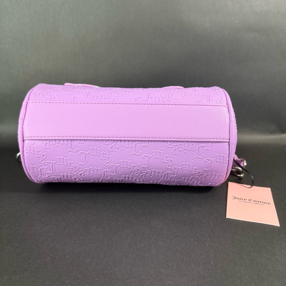 Juicy Couture String Of Pearls Roll Bag Violet Tulle - Rhinestone logo - Picture 6 of 8